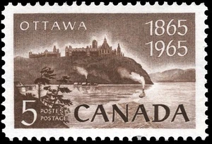 Canada #442 PARLIAMENT BUILDINGS Brand New Original 1965 Pristine Gum - Picture 1 of 2