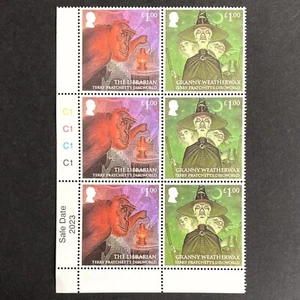 GB 2023 Stamps MNH Terry Pratchett's Discworld £1 Unused Block Sheet UK - Picture 1 of 4