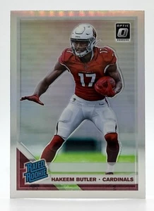 2019 Donruss Optic Silver Holo Prizm #166 Hakeem Butler RC Arizona Cardinals - Picture 1 of 2