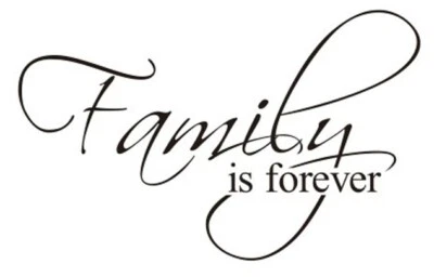 Spruch Family is Forever Wandtattoo Wandsticker Aufkleber Zitat Family Sticker - Bild 1 von 4