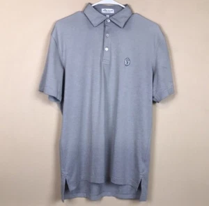 Camisa Polo Manga Corta Peter Millar Summer Comfort Para Hombre Gris Logo LGCC Talla S - Imagen 1 de 7