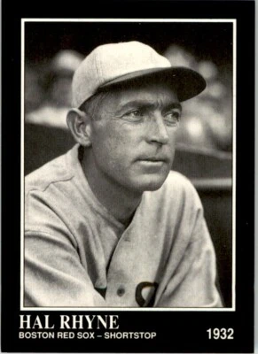 1991 CONLON COLLECTION TSN - #195 HAL RHYNE BOSTON RED SOX - Image 1 of 2