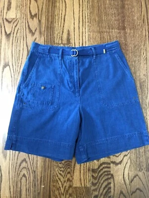 Ralph Lauren Cotton Denim Shorts Cargo Utility Womens 10 M/L - Image 1 of 4