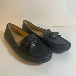 Michael Kors Everett Blau Leder Mokassins Logo Flats Größe 11 - Bild 1 von 8