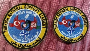TURKISH NATIONAL SUPPORT ELEMENT . AFGHANISTAN TURKISH Army Old ex PATCHES BADGE - Picture 1 of 5