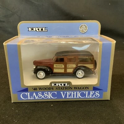 New In Box! ERTL 2517 '40 WOODY STATION WAGON MOSER MANUFACTURING - Image 1 of 4