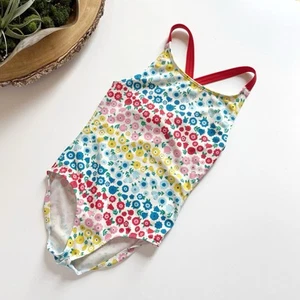 Mini Boden Floral One Piece Swimsuit | Size 7/8 - Picture 1 of 6