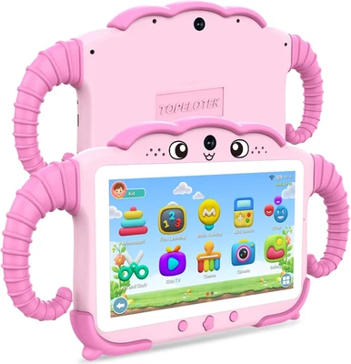 tablet ninos 7in 32gb juegos educativos wifi pantalla tactil funda resistente - Image 1 of 4