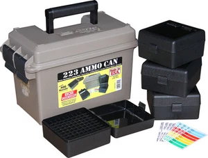 MTM 223 Ammo Can 400 Round w/ 4 each RS-100s, Dark Earth ACC223 - Picture 1 of 1