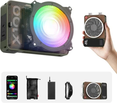 ZHIYUN X100 RGB COB LED Luz de Video con APP para Estudio Fotografía Grabación de Video Foto 1 de 4