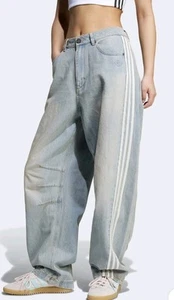 Adidas Adilenium Season 3 Pre-Washed Faded Sanded Denim Pants Jeans 34 Nwt - Picture 1 of 10