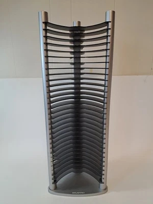 Vintage Atlantic Grey 30 DVD Storage Tower Rack Holder (MINOR DAMAGE) - Image 1 of 4