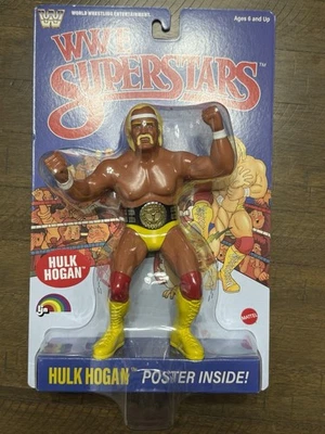 WWE LJN MATTEL SUPERSTARS HULK HOGAN 8" ACTION FIGURE 1980s RETRO TAN SKIN 2025 - Image 1 of 4