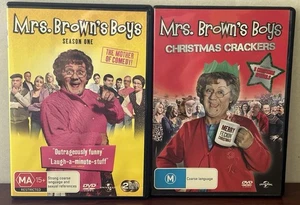 Mrs Brown’s Boys Season 1 & Christmas Crackers (3 Christmas Specials) DVD Bundle - Picture 1 of 21