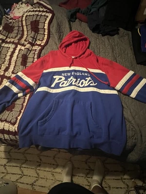 Толстовка с капюшоном ретро New England Patriots - Изображение 1 из 3