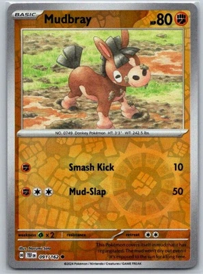 Mudbray 091/162 Reverse Holo SV05: Temporal Forces NM - Image 1 of 2