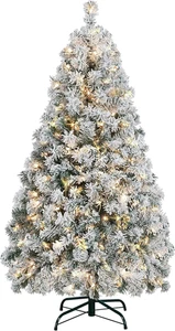 Árbol Navidad Artificial 4.5Ft Luces Blancas Calidas 340Ramas 150Luces Verde  - Imagen 1 de 12