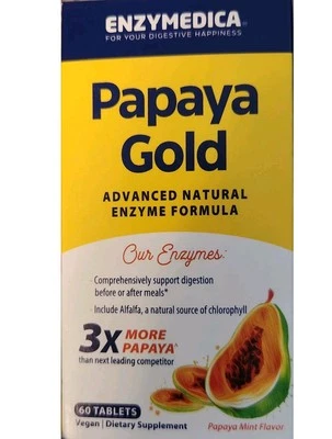 Enzymedica Papaya Gold - 60 comprimidos Foto 1 de 4