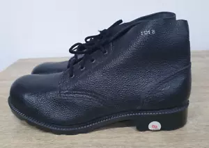 British Coal Deputy Vtg Men's Black Heat Oil Resistant Sole Safety Boots UK 8 - Picture 1 of 9