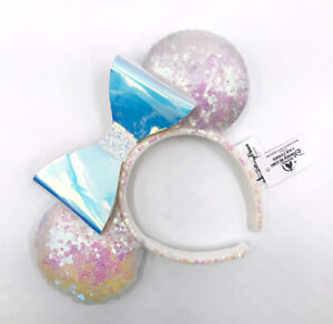 Minnie Ears Rare Iridescent Glitter Disney Parks Mickey Mouse Sequins Headband