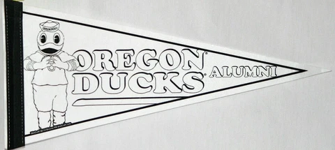 University of Oregon Ducks Fancave Felt Pennant * Mascot Puddles Cover