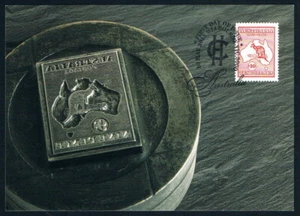 AUSTRALIA • 2013 • Kangaroo & Map Centenary First Australian Stamp $10 Maxicard - Bild 1 von 2