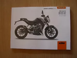Manual del conductor manual del propietario KTM Duke 390 año modelo 2013 - Imagen 1 de 1