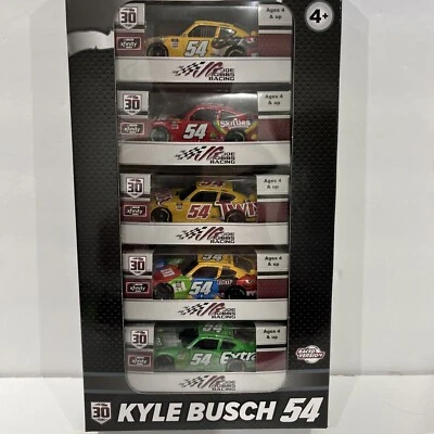 Juego de barrido de 5 autos Kyle Busch Xfinity 2021 #54 M&M’s Raced Win Foto 1 de 2