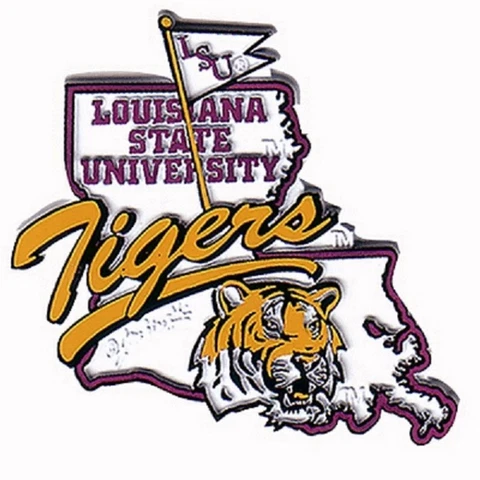 LSU Tigers Mascot Fridge Magnet Cover