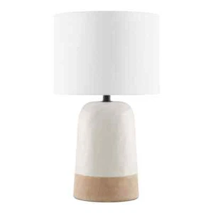 20 in. Grey Table Lamp with Mixed White with Ceramic Base - Picture 1 of 5
