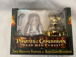 Bearbrick Kubrick Jack Sparrow Aztec Coin Pirates of the Caribbean vinyl figures - Picture 1 of 8