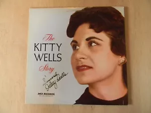AUTOGRAPHED~ KITTY WELLS ~ "THE KITTY WELLS STORY" -33 1/3 LP-PHONO RECORD ALBUM - Picture 1 of 4