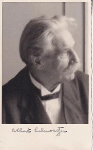 Albert Schweitzer - Arzt, Philosoph, evangelischer Theologe - original signiert - Bild 1 von 2