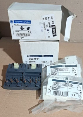 Telemecanique GV3A01, GV2AF3, GVAE1  1 Set - Image 1 of 4