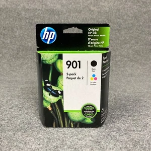 HP 901 Tinte schwarz dreifarbige Patronen 2er-Pack Original CN069FN VERSIEGELT EXP. 10/2021 - Bild 1 von 7