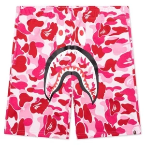 Bape ABC Camo Shark Pink Shorts Size Small - Picture 1 of 2