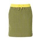 Genuine PEARLY GATES GOLF Womens Jack Bunny Houndstooth Knit Skirt Yellow