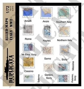 Diorama/Model Accessory - 1/72 Allied Maps, Italy - WW2 - Bild 1 von 1