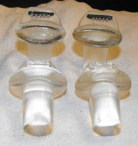 4 Pyrex Glass ST 24 Dialhead Ground Glass Stopper Lab Glass Standard Taper - Picture 1 of 1
