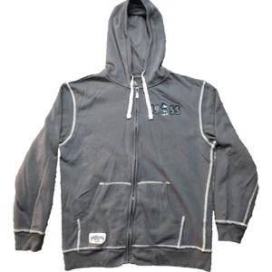 Disney Parks Gray Full Zip Sweatshirt Hoodie Medium Vintage Varsity Look 1955 - Picture 1 of 12