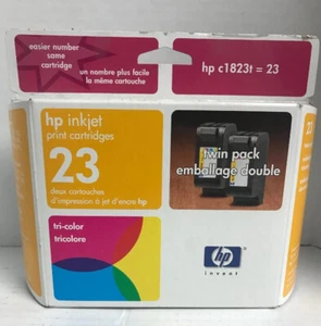 Genuine HP 23 High Capacity Tri-color Printer ink - Twin Pack Expired 10/2002 - Picture 1 of 2