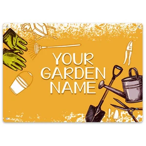 Custom Garden Metal Sign Personalised Gardening Her Planting Flowers Spring S... - Picture 1 of 9
