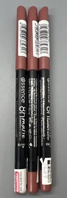 3x Lot Essence 8H Matte Comfort Lipliners With Sharpener 04 Rosy Nude - Image 1 of 2