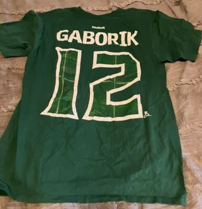 MARIAN GABORIK Los Angeles KINGS Hockey REEBOK Jersey Style Green MEDIUM Shirt - Picture 1 of 3