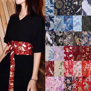 Mujeres Corsé Japonés Cinturón Satinado Cintura Ancha Estampado Floral Kimono Yukata Retro - Imagen 1 de 35
