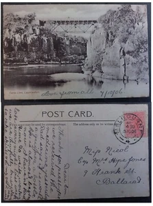 1906 Australia Postcard-Corra Linn 1p Stamp cd Melbourne - Bild 1 von 3
