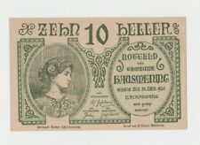 1 Banknote Notgeld Gemeinde Hausmening  10 Heller (123)