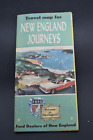 1957 Travel Map of New England by FORD Dealers *Cartoons*