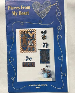 Pieces From My Heart Sugar and Spice 113 Primitive Folk Art Craft Decor Pattern - Picture 1 of 9