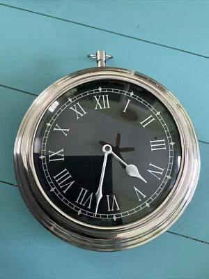 Metal Hartford Pocket Watch Wall Clock   8.5”x 10”, Runs On AA Battery - Image 1 of 4
